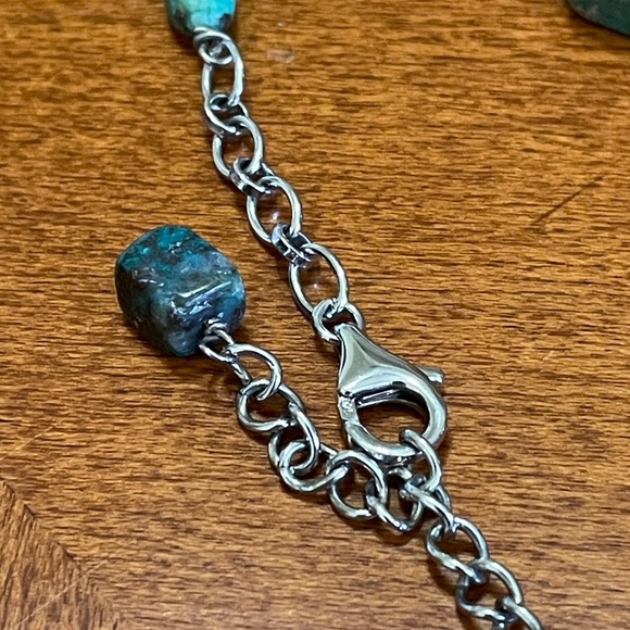 Turquoise 925 Sterling Silver Necklace - Picture 8 of 11